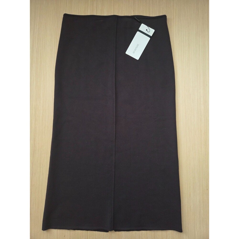 SPORTMAX Women's Long Stretch Viscose Skirt Black Large MSRP $645